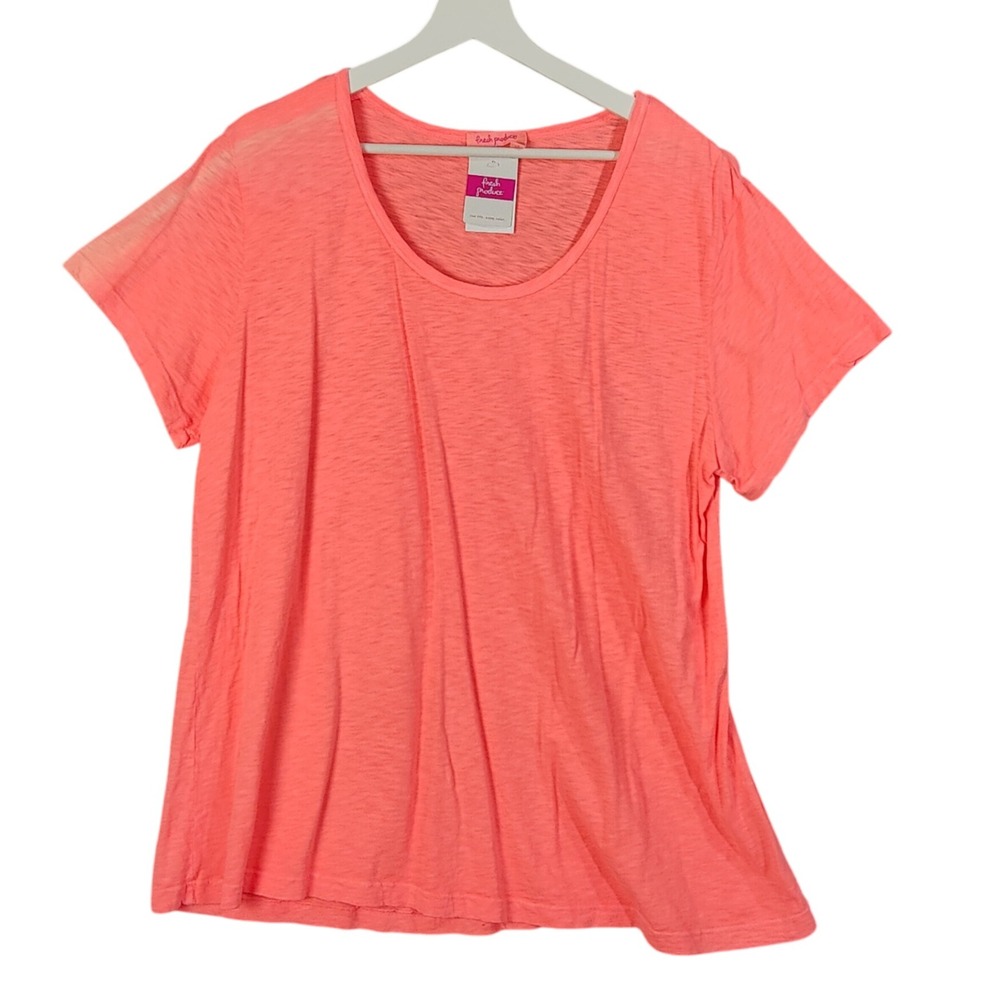 Fresh Produce Vintage Go To T Shirt Extra Fresh‎ Tee Top Sunkissed Women 1X FLAW